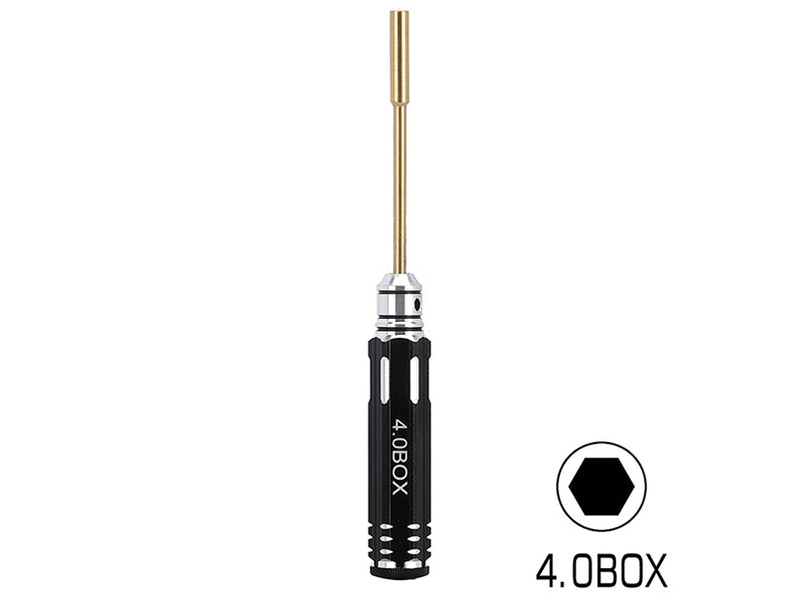 Injora 4.0mm Hex Nut Driver Thin Walled Hexagon Wrench Socket RC Tool for SCX24 SCX24
