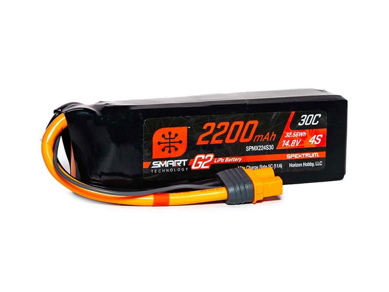 Spektrum 2200mAh 4S 14.8V SMART G2 30C IC3 O-SPMX224S30