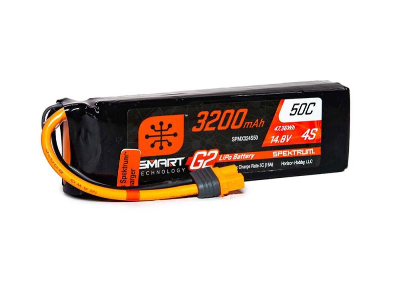 Spektrum 3200mAh 4S 14.8V SMART G2 50C IC3 O-SPMX324S50