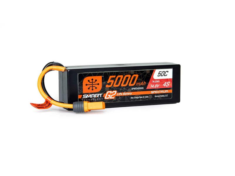 Spektrum 5000mAh 4S 14.8V SMART G2 50C IC5 O-SPMX54S50H5