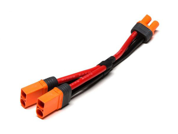 Spektrum IC5 Battery Parallel Y-Harness with 150mm Wire, 10 AWG O-SPMXCA509