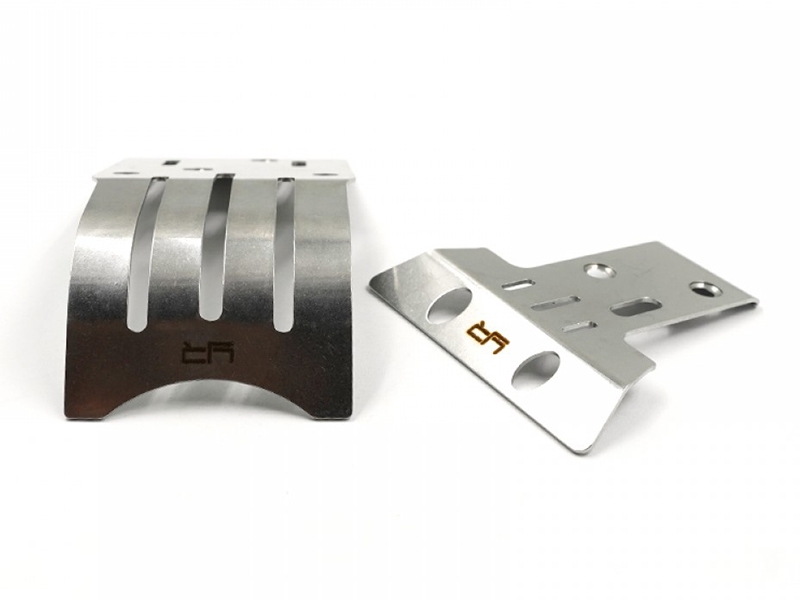 Yeah Racing Stainless Steel Chassis Protector Plate (F and R) for Tamiya BBX (BB-01) TABB-006SV