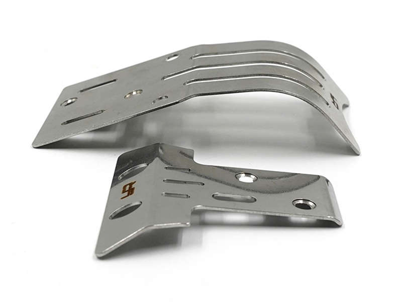 Yeah Racing Stainless Steel Chassis Protector Plate (F and R) for Tamiya BBX (BB-01) TABB-006SV