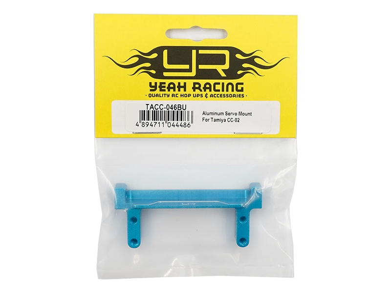 Yeah Racing Aluminium Servo Mount for Tamiya CC-02 TACC-046BU