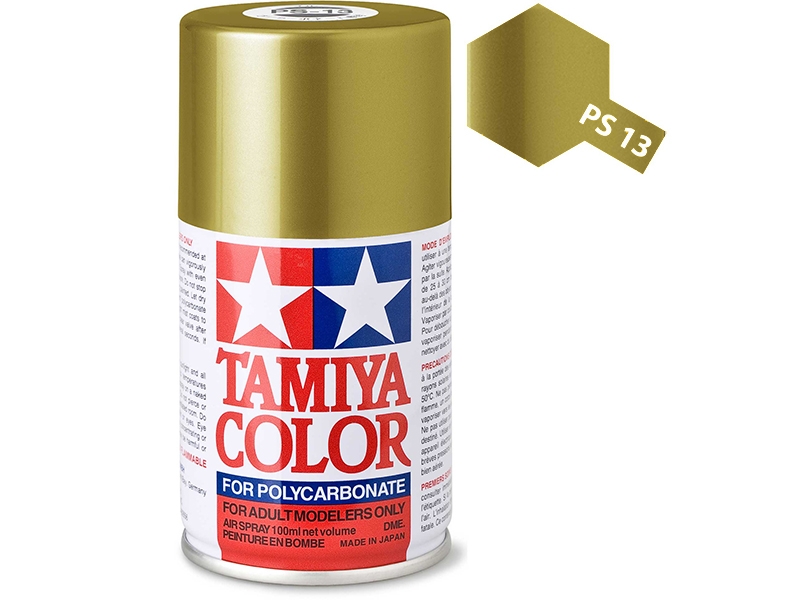 Tamiya PS-13 Gold Polycarbonate Spray Paint 86013