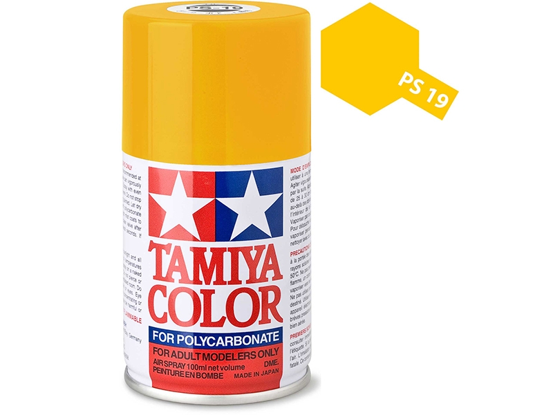 Tamiya PS-19 Camel Yellow Polycarbonate Spray Paint 86019