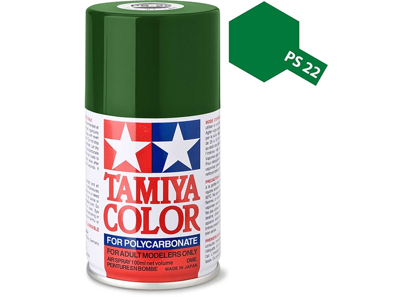 Tamiya PS-22 Racing Green Polycarbonate Spray Paint 86022