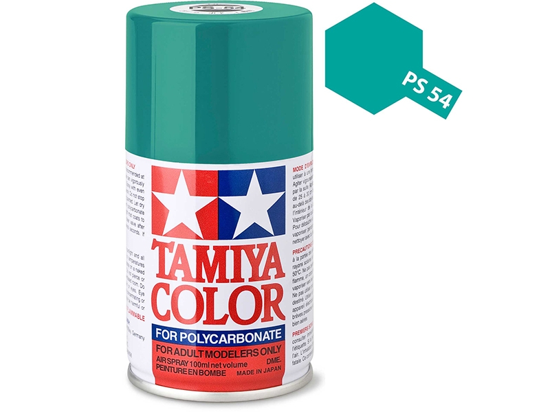 Tamiya PS-54 Cobalt Green Polycarbonate Spray Paint 86054