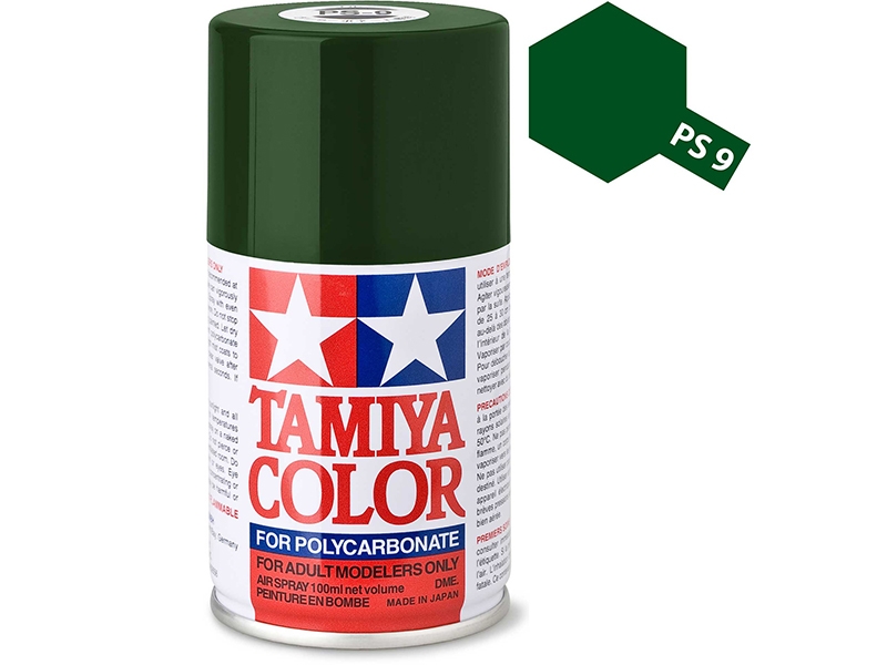 Tamiya PS-9 Green Polycarbonate Spray Paint 86009