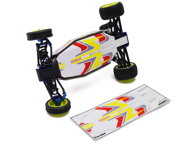 TKR Graphics Losi Micro-B Chassis Skin - White TKR-MS-LOSIMICRO-W