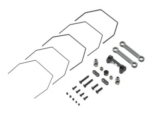 TLR Rear Sway Bar Set Laydown: 22 4.0 Z-TLR334040