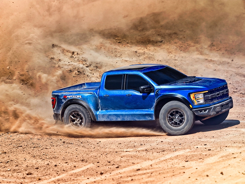 Traxxas Ford Raptor R 1:10 Pro Scale 4WD Brushless Replica Truck - Blue TRX101076-4-BLUE