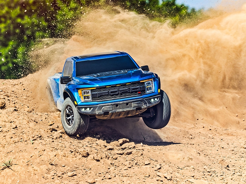 Traxxas Ford Raptor R 1:10 Pro Scale 4WD Brushless Replica Truck - Blue TRX101076-4-BLUE