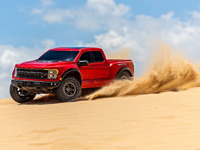 Traxxas Ford Raptor R 1:10 Pro Scale 4WD Brushless Replica Truck - Red TRX101076-4-RED