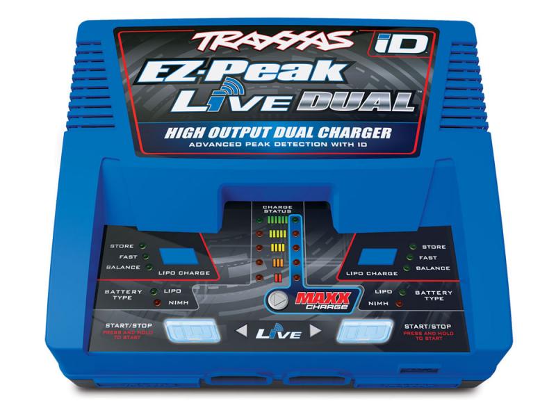 Traxxas EZ-Peak Live Dual ID Charger, 200W, NiMH/LiPo TRX2973T