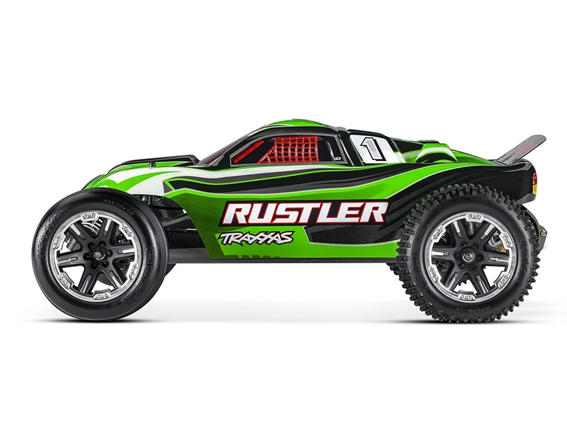 Traxxas Rustler 1:10 2WD Stadium Truck XL-5 with Battery and USB Charger - Green TRX37054-8-GRN