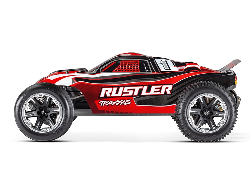 Traxxas Rustler 1:10 2WD Stadium Truck XL-5 with Battery and USB Charger - Red TRX37054-8-RED