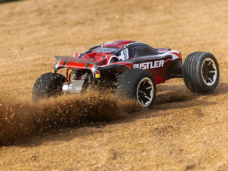 Traxxas Rustler 1:10 2WD Stadium Truck XL-5 with Battery and USB Charger - Red TRX37054-8-RED