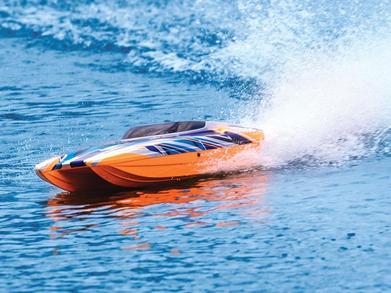 Traxxas DCM M41 Catamaran 40in VXL Brushless TSM - Orange X TRX57046-4-ORNGX