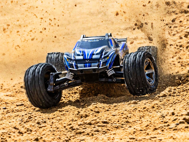 Traxxas Rustler 4X4 HD VXL 1:10 4WD RTR Brushless Electric Short Course Truck - Blue TRX67376-4-BLUE