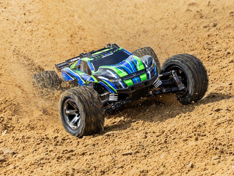 Traxxas Rustler 4X4 HD VXL 1:10 4WD RTR Brushless Electric Short Course Truck - Green TRX67376-4-GRN