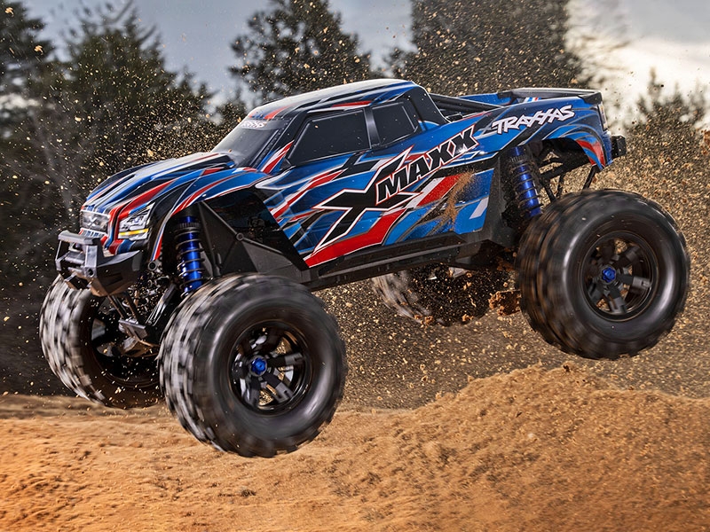 Traxxas X-Maxx Belted 4WD Brushless RTR 8S Monster Truck - Blue TRX77096-4-BLUE