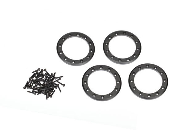 Traxxas Aluminium Beadlock Rings 1.9in (4) - Black TRX8169T