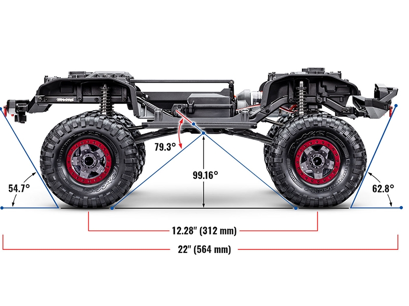 Traxxas TRX-4 Sport Hightrail Edition - Metallic Red TRX82044-4-Red