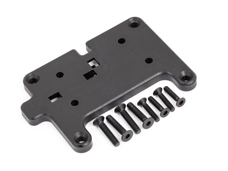 Traxxas Mounting plate, winch/ 3x15mm CCS (4)/ 2.5x12mm CCS (4) (fits ...