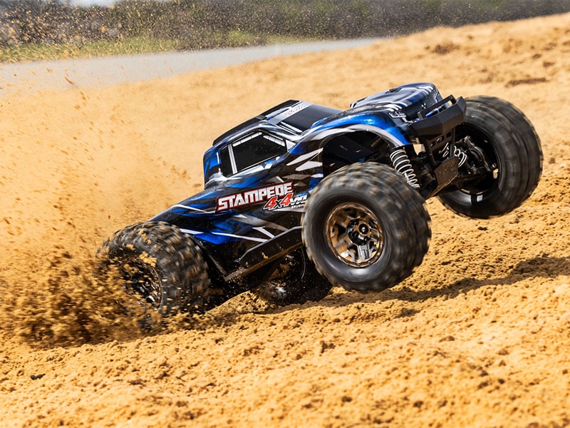 Traxxas Stampede 4X4 HD VXL 1:10 4WD RTR Brushless Electric Monster Truck - Blue TRX90376-4-BLUE