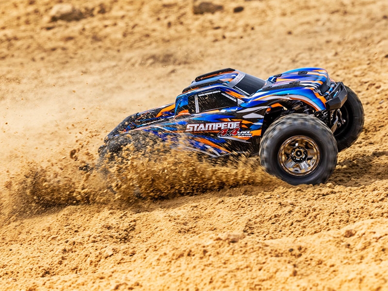 Traxxas Stampede 4X4 HD VXL 1:10 4WD RTR Brushless Electric Monster Truck - Orange TRX90376-4-ORNG