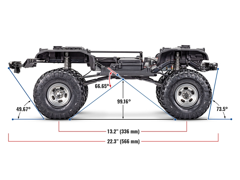 Traxxas TRX-4 Ford F-150 Ranger XLT High Trail Edition 1:10 Trail Crawler - Blue TRX92046-4-BLUE