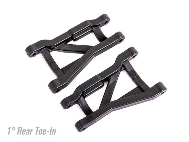 Traxxas Rear Suspension Arms (Black) Heavy Duty 1 Deg Toe Angle (2) TRX9431