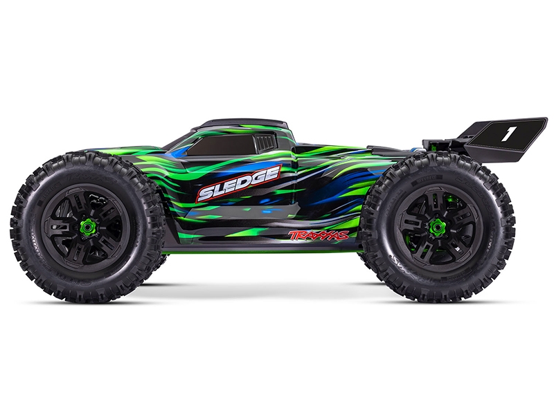 Traxxas Sledge Belted 1:8 4WD Brushless Electric Monster Truck - Green TRX95096-4-GRN