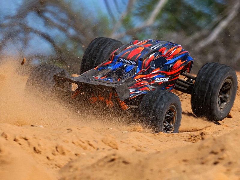 Traxxas Sledge Belted 1:8 4WD Brushless Electric Monster Truck - Orange TRX95096-4-ORNG