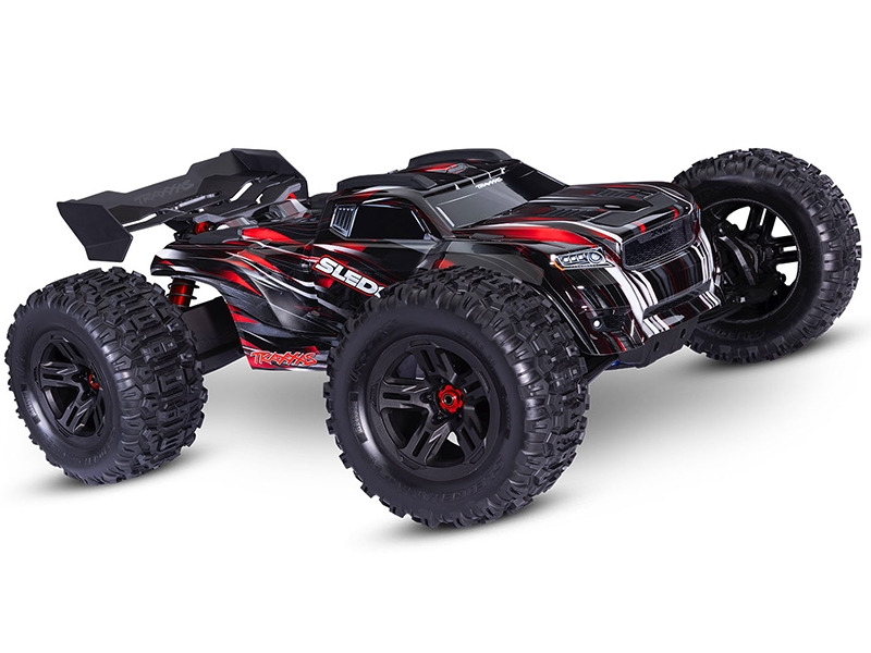 Traxxas Sledge Belted 1:8 4WD Brushless Electric Monster Truck - Red TRX95096-4-RED