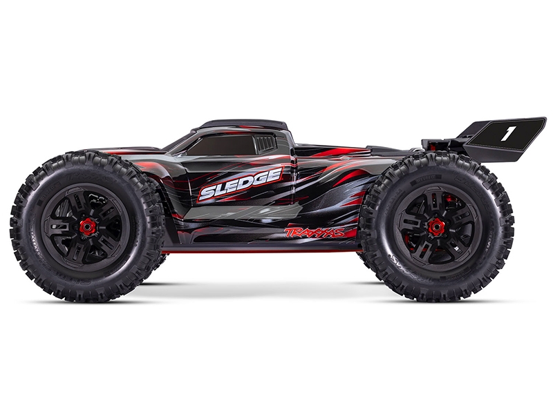 Traxxas Sledge Belted 1:8 4WD Brushless Electric Monster Truck - Red TRX95096-4-RED