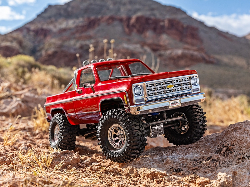 Traxxas 1/18 TRX-4M Chevrolet K10 High Trail Truck - Red TRX97064-1-RED