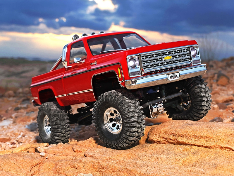 Traxxas 1/18 TRX-4M Chevrolet K10 High Trail Truck - Red TRX97064-1-RED