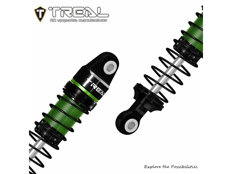 Treal Hobby TRX4M Shocks 53mm Oil-Filled Threaded Dampers (Green) X003UW12DZ