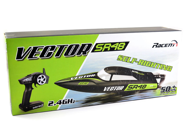 Volantex RC Racent Vector SR48 Brushless Boat ARTR - Black V797-3B-BL