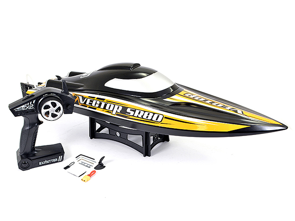 Volantex Vector SR80 Brushless Boat - Black/ Orange V798-4