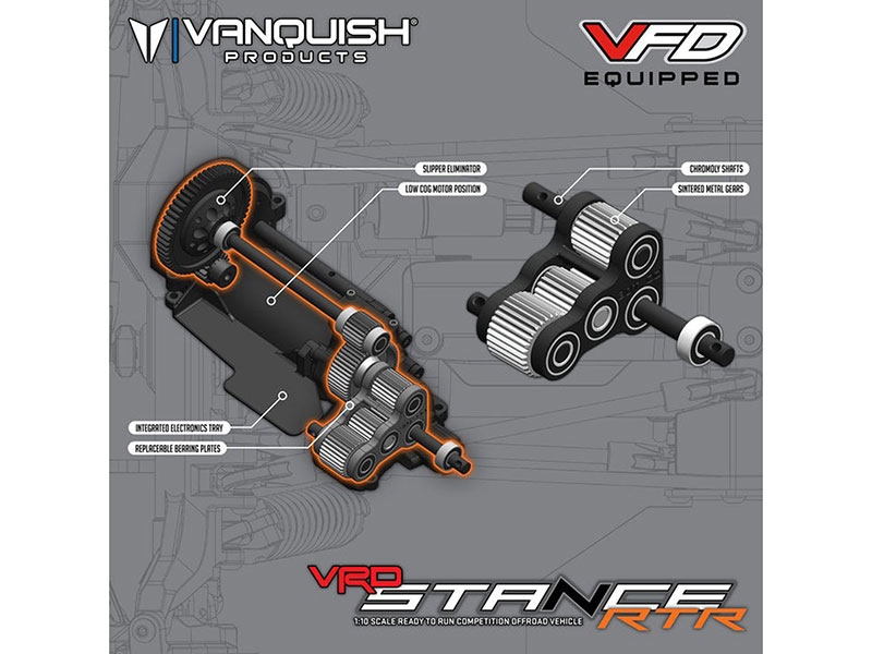 Vanquish VRD Stance RTR - Silver VPS09009B